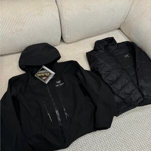 Arc'teryx Men's Black Performance Jacket and Vest